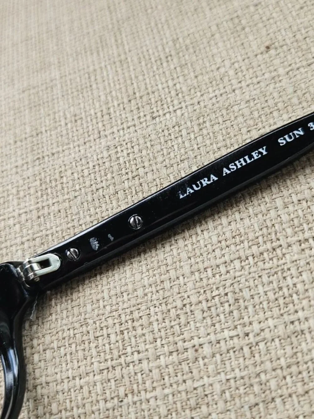 Vintage Laura Ashley Women Eyeglasses Frame EBONY Black Eyewear Glasses Frame